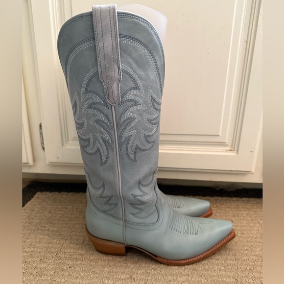 Tecovas Slate Blue Annie Boots - Picture 8 of 11